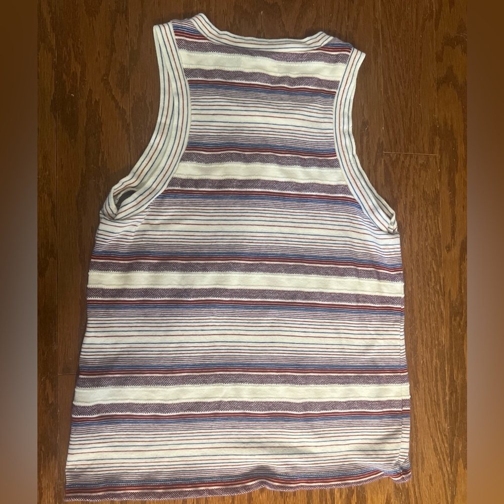 Madewell XS tank top red white and blue slightly muted) colors, really cute - Picture 10 of 10
